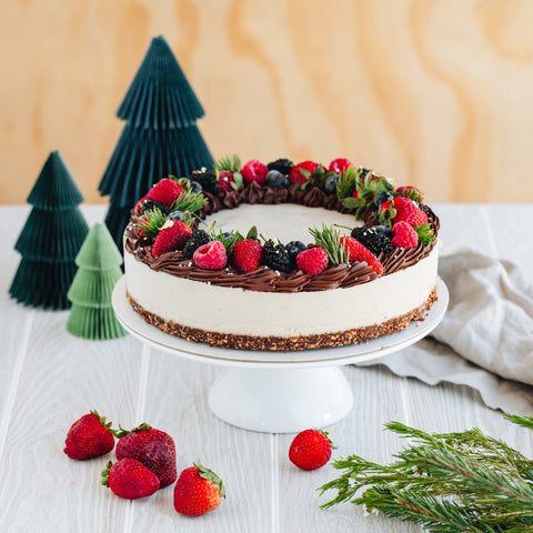 White Forest Christmas Cake - 22cm - Pre order - Available from dec 18th