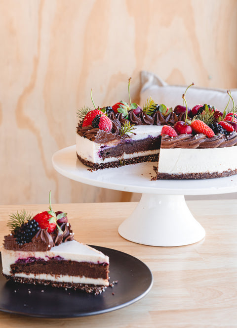 White Forest Christmas Cake - 22cm - Pre order - Available from dec 18th